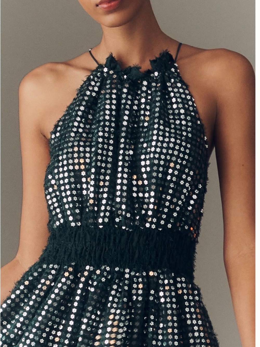 Anthropologie Somerset Shine Mini Halter Dress - Picture 3 of 13